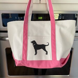 Black Dog Canvas Tote